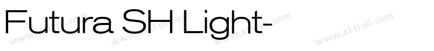 Futura SH Light字体转换